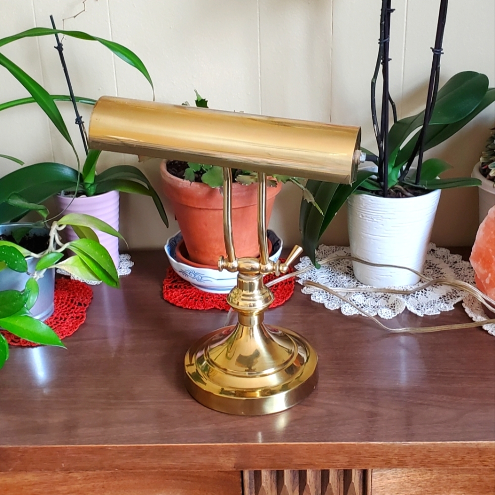 Brass Library Lamp
